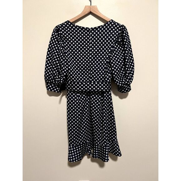 NWT Hutch Jenessa Polka Dot Mini Dress Mod Floral Navy Women's Size 6 - Picture 9 of 13